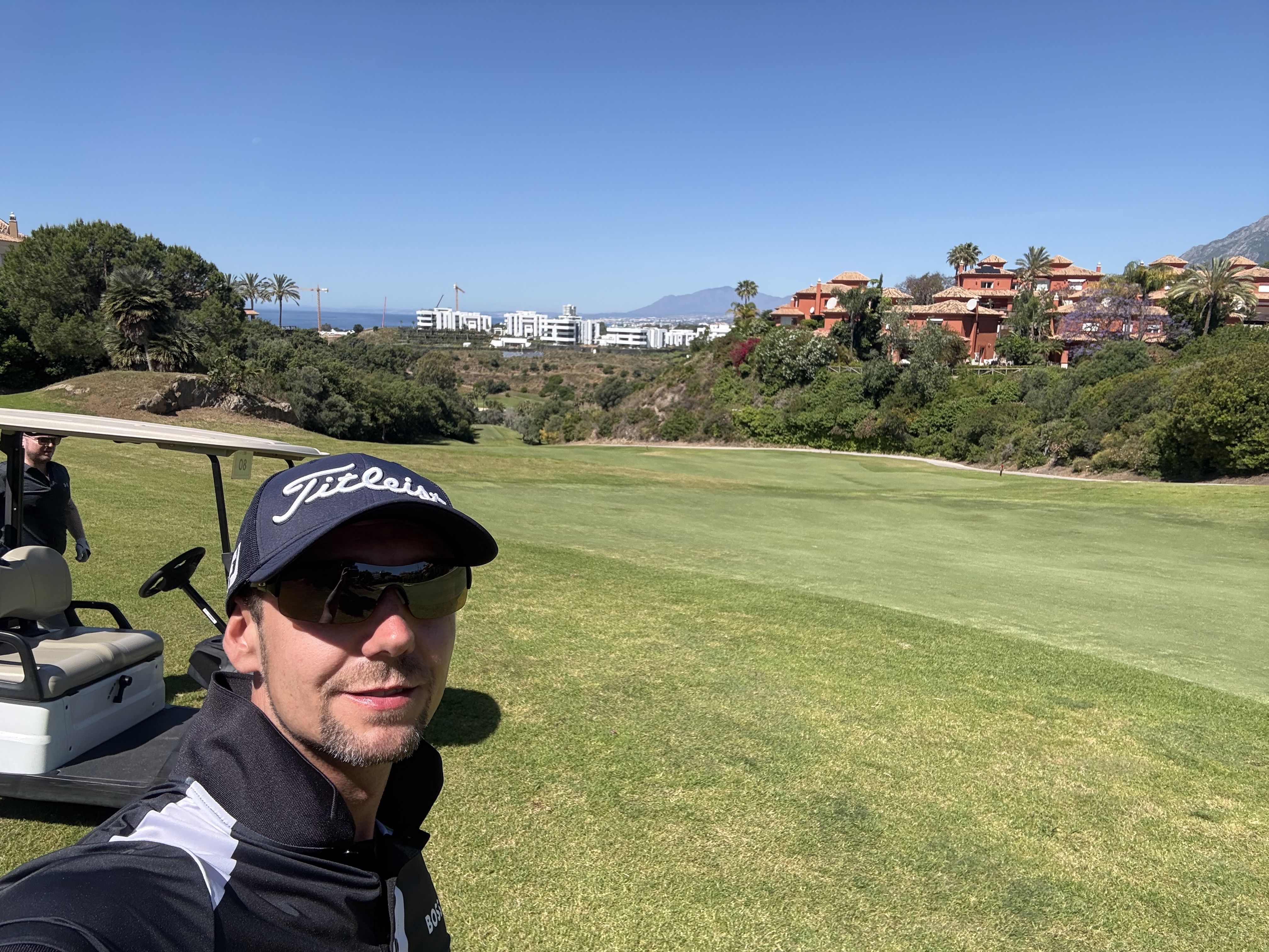 Robin Böcker auf dem Golfplatz